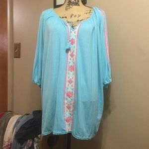 Tunic/ peasant blouse by concepts New York